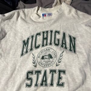 90’s XXL Russell athletic Michigan state university crew neck.